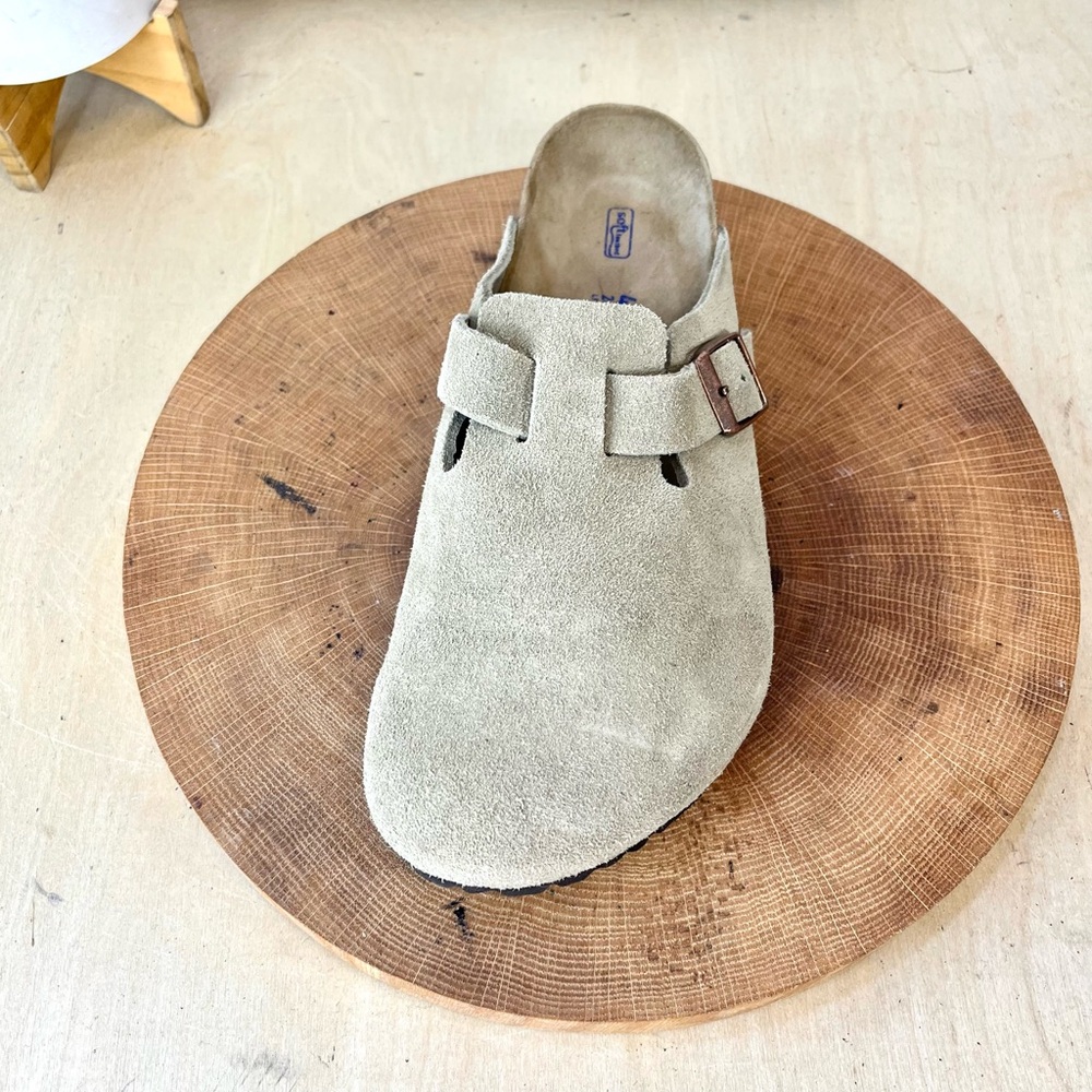 Birkenstock | SINGLE LEFT ONLY Boston Clog in Tan Suede Size 40/9- Replacement - Picture 6 of 12